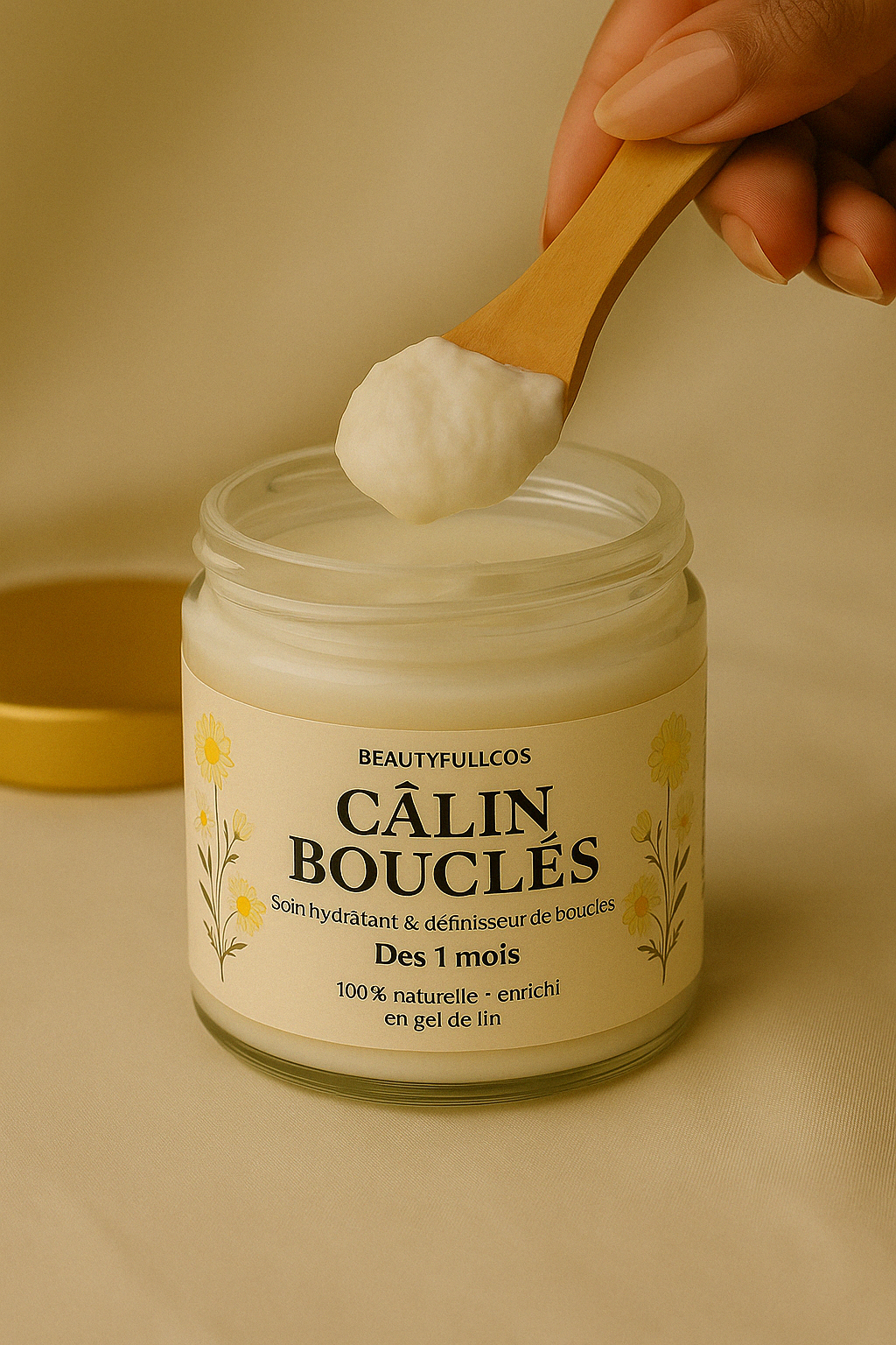 Crema capilar para bebé "Curly Hugs" - Hidratante y natural - A partir de 1 mes